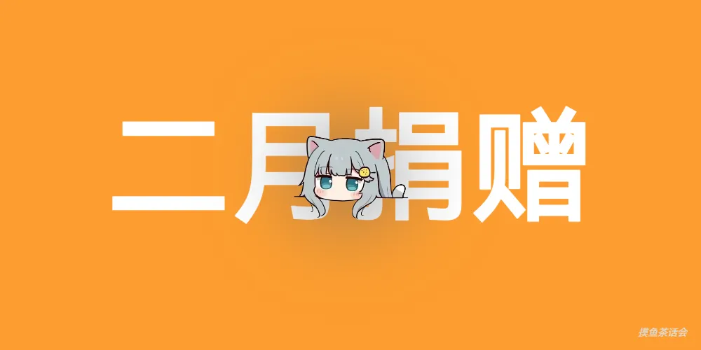 2025年2月捐赠月度总结-摸鱼茶话会