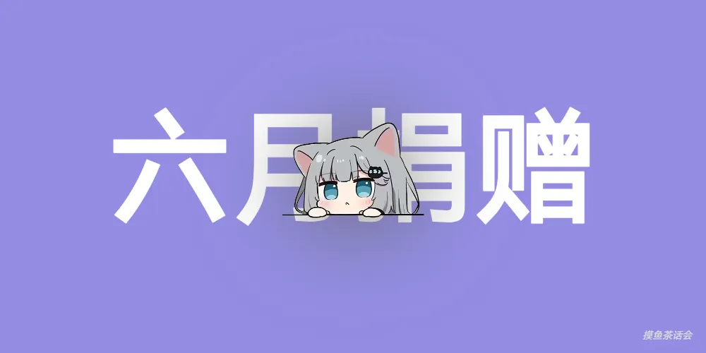 2025年6月捐赠月度总结-摸鱼茶话会