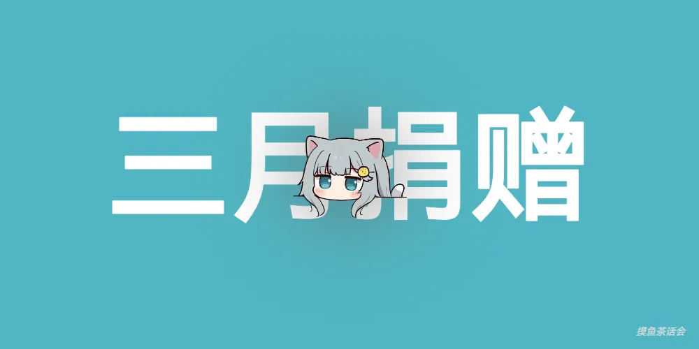 2025年3月捐赠月度总结-摸鱼茶话会